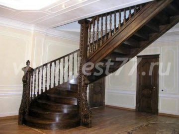 Эксклюзивная деревянная лестница 11-04