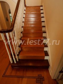 Одномаршевая прямая лестница на второй этаж 14-01