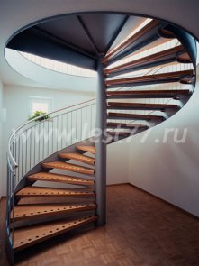 Эксклюзивная винтовая лестничная конструкция из дерева 08-04 Эксклюзивная винтовая лестничная конструкция из дерева 08-04
